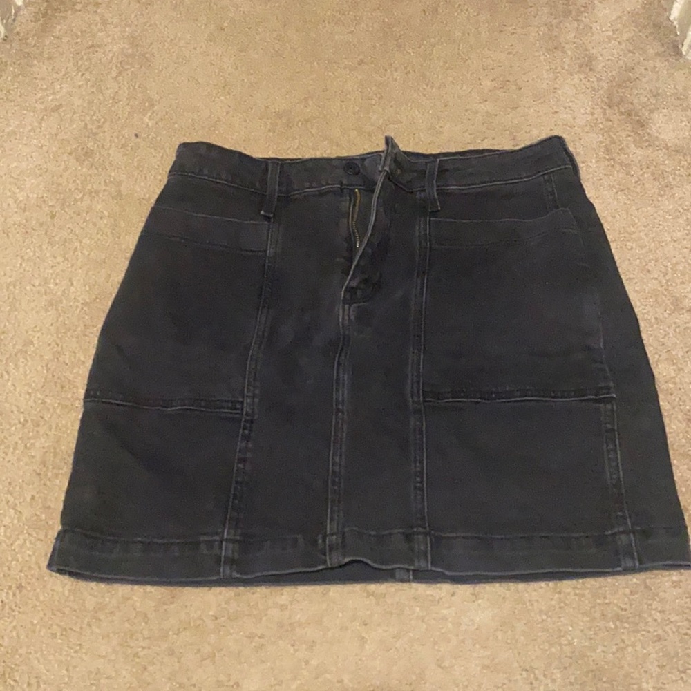 Old navy black denim skirt size 8